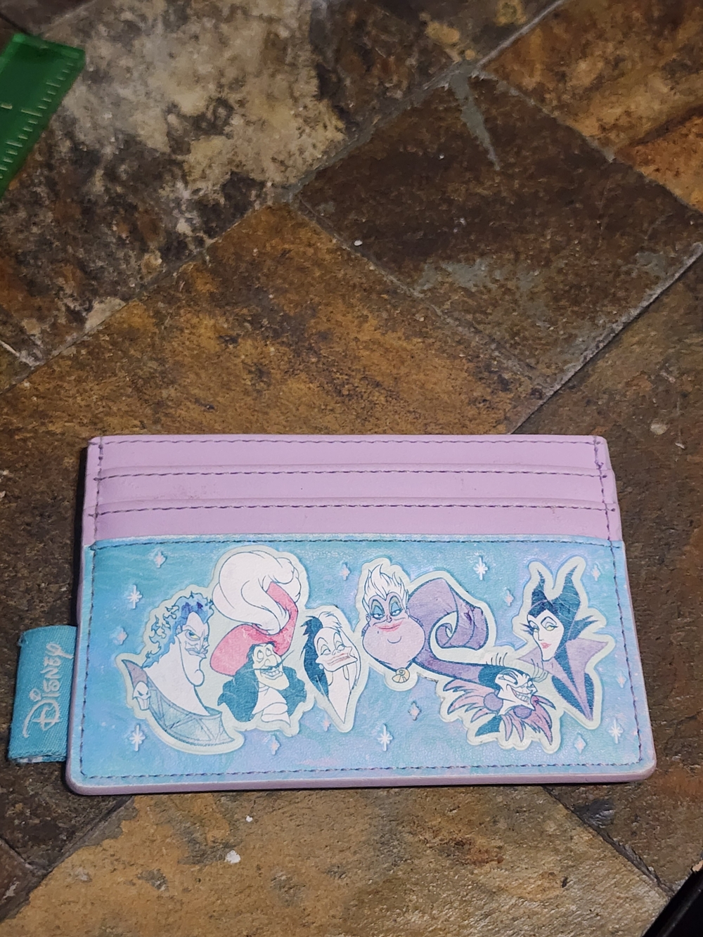 Loungefly Disney Villains Card Holder Pink & Blue
